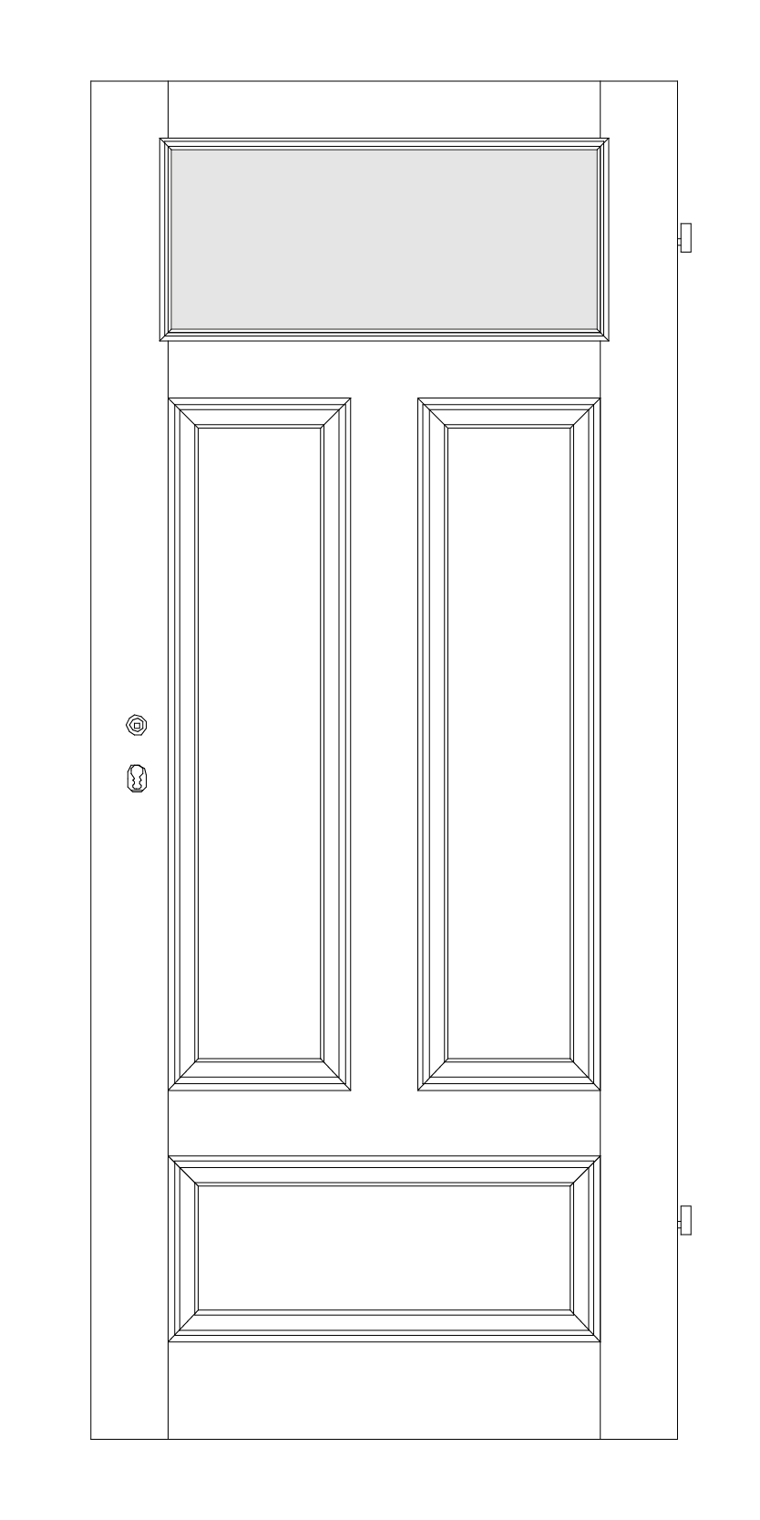 BAWO Form-Profiltür WR/H4-LA - Zeichnung