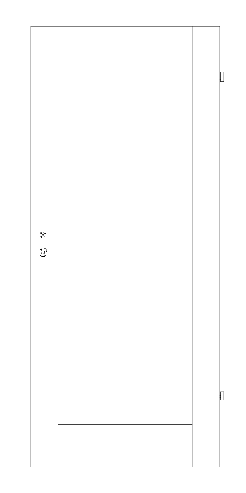 BAWO Weißlacktür FO/1F Zeichnung