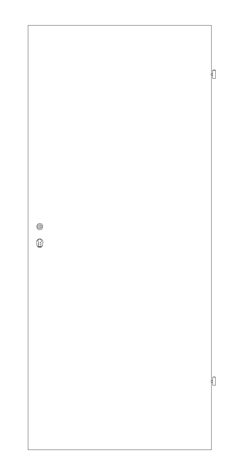 Weißlack Normtür RR/01 Zeichnung